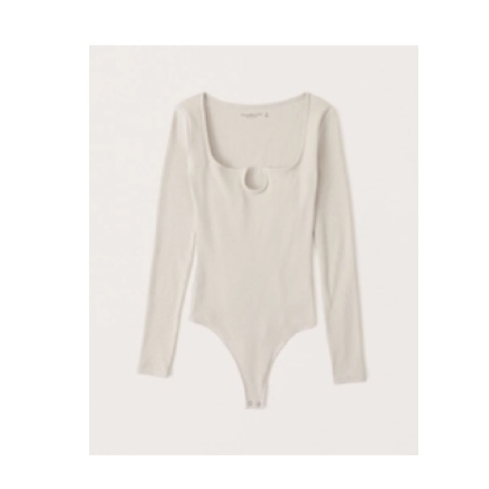 Abercrombie Ribbed Notch-Neck Bodysuit